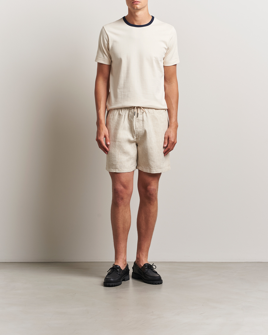 Mies | Shortsit | NN07 | Gregor Linen Drawstring Shorts Oat
