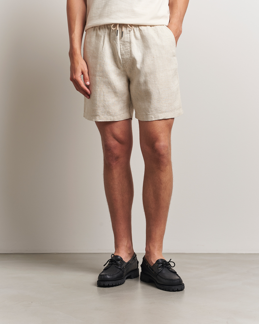 Mies | Shortsit | NN07 | Gregor Linen Drawstring Shorts Oat