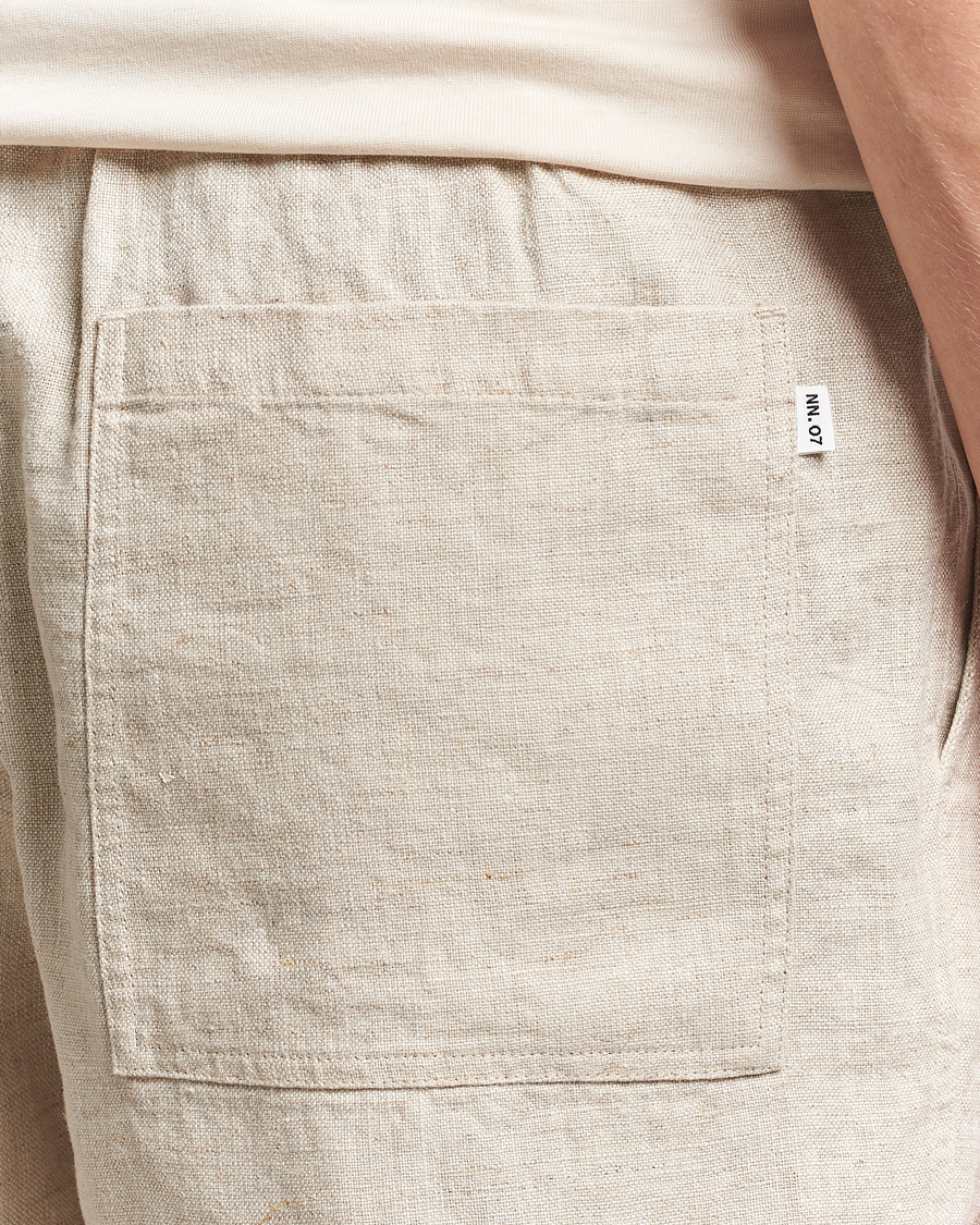 Mies | Shortsit | NN07 | Gregor Linen Drawstring Shorts Oat