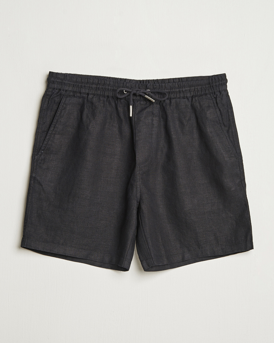 Mies | Shortsit | NN07 | Gregor Linen Drawstring Shorts Black
