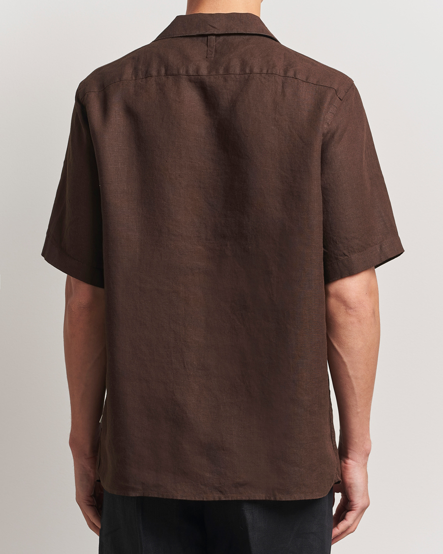 Mies | Kauluspaidat | NN07 | Julio Linen Resort Shirt Coffee
