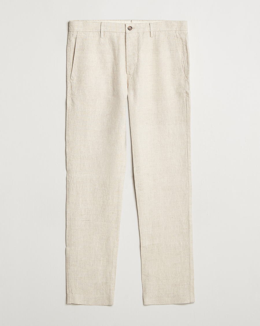 Mies | Housut | NN07 | Theo Linen Trousers Oat