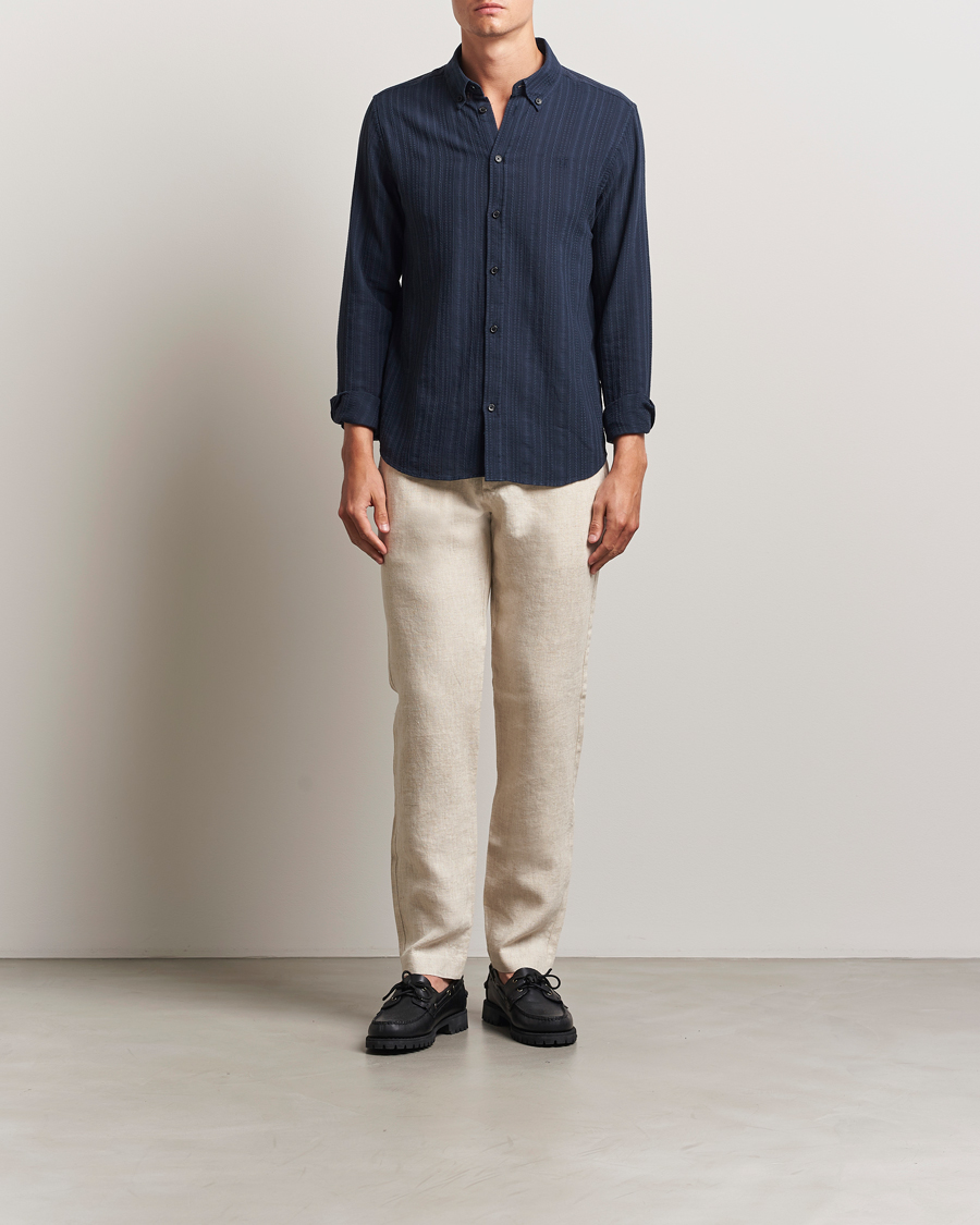 Mies | Housut | NN07 | Theo Linen Trousers Oat