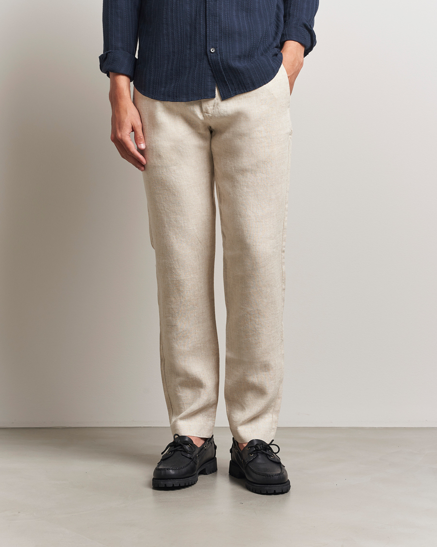 Mies | Housut | NN07 | Theo Linen Trousers Oat