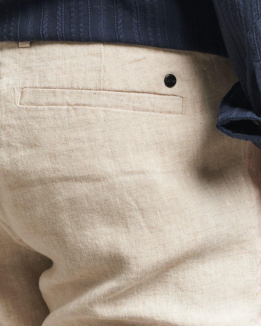 Mies | Housut | NN07 | Theo Linen Trousers Oat