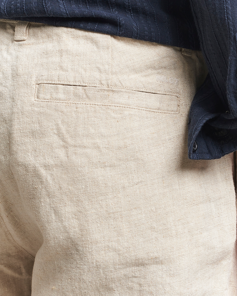 Mies | Housut | NN07 | Aden Regular Fit Linen Chinos Oat