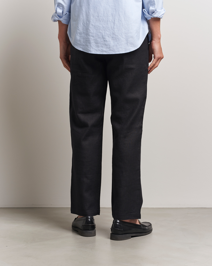 Mies | Housut | NN07 | Aden Regular Fit Linen Chinos Black