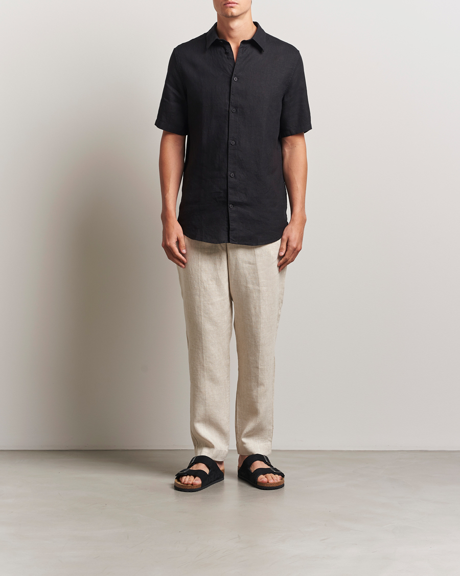 Mies | Housut | NN07 | Billie Linen Drawstring Trousers Oat