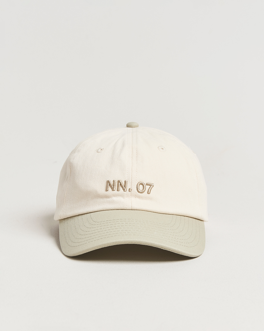 Mies | NN07 Logo Cap Sage Green/Off White | NN07 | Logo Cap Sage Green/Off White