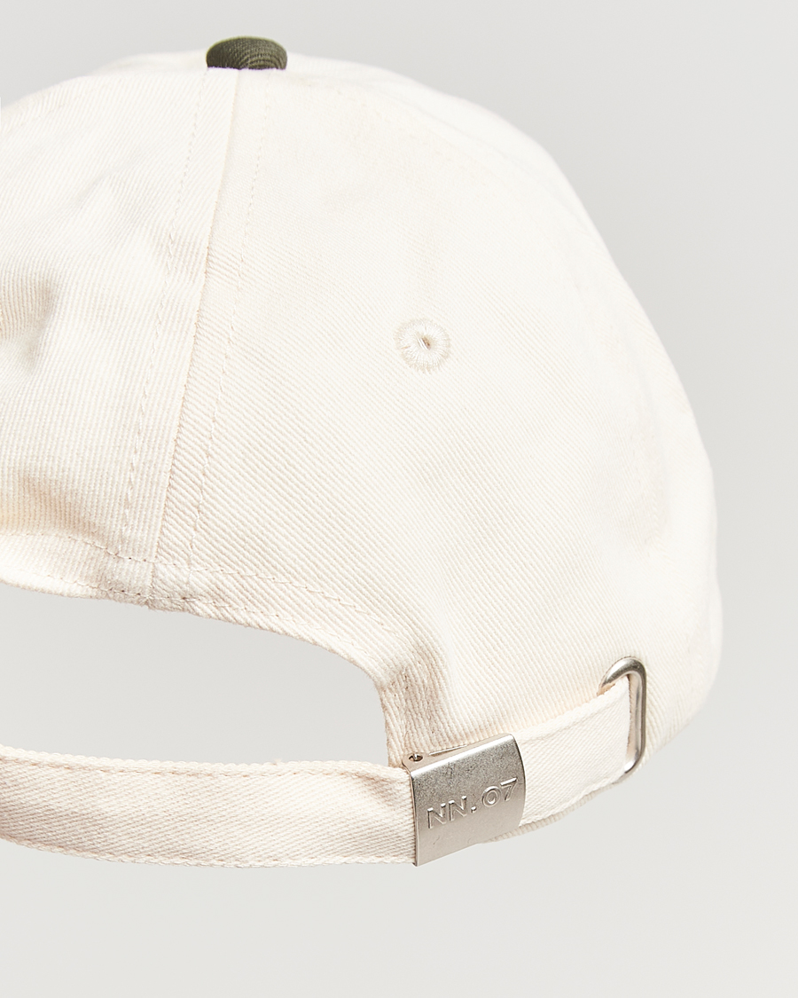 Mies | NN07 Logo Cap Croc Green/Off White | NN07 | Logo Cap Croc Green/Off White
