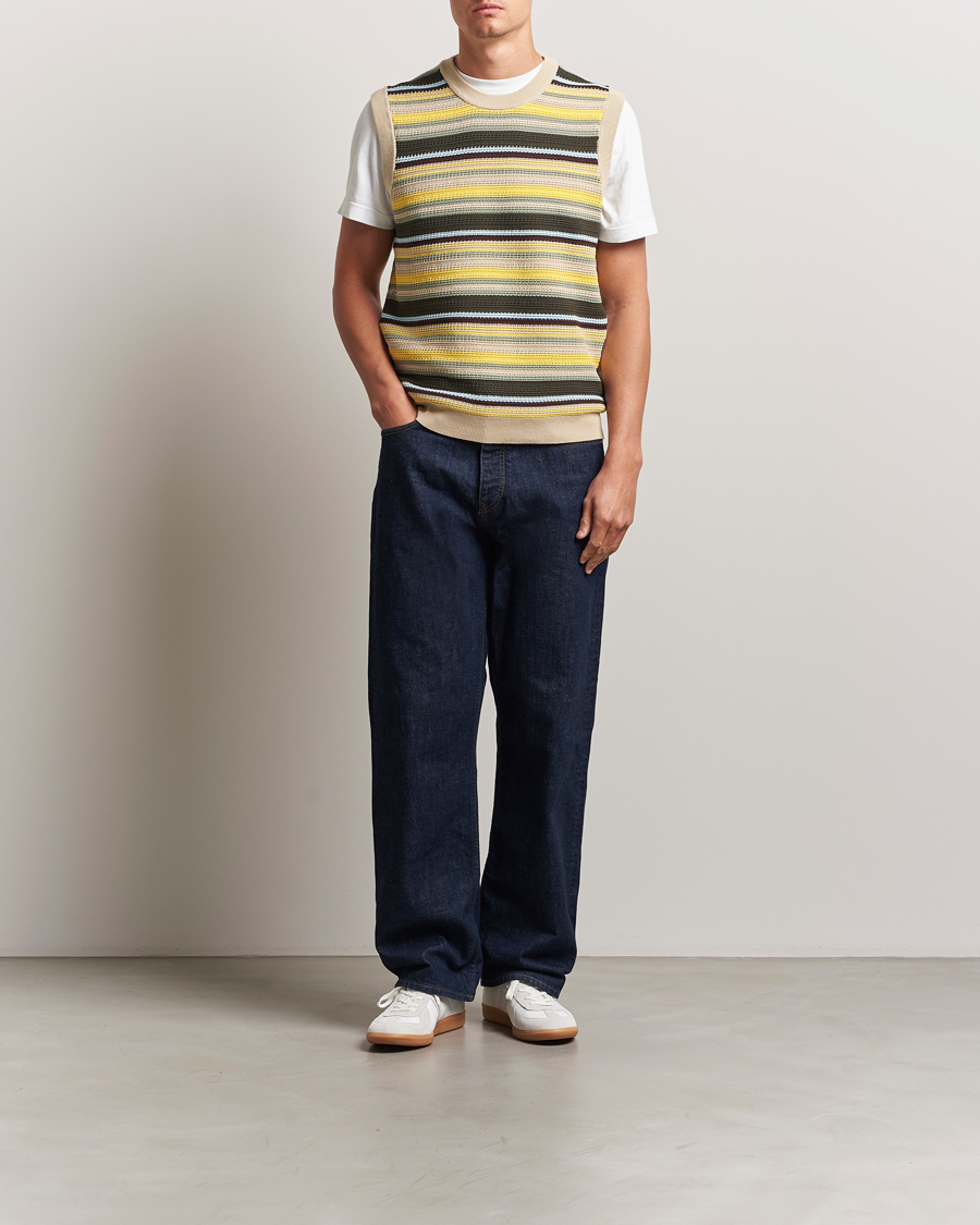 Mies | Puserot | NN07 | Huxley Knitted Striped Vest Multi