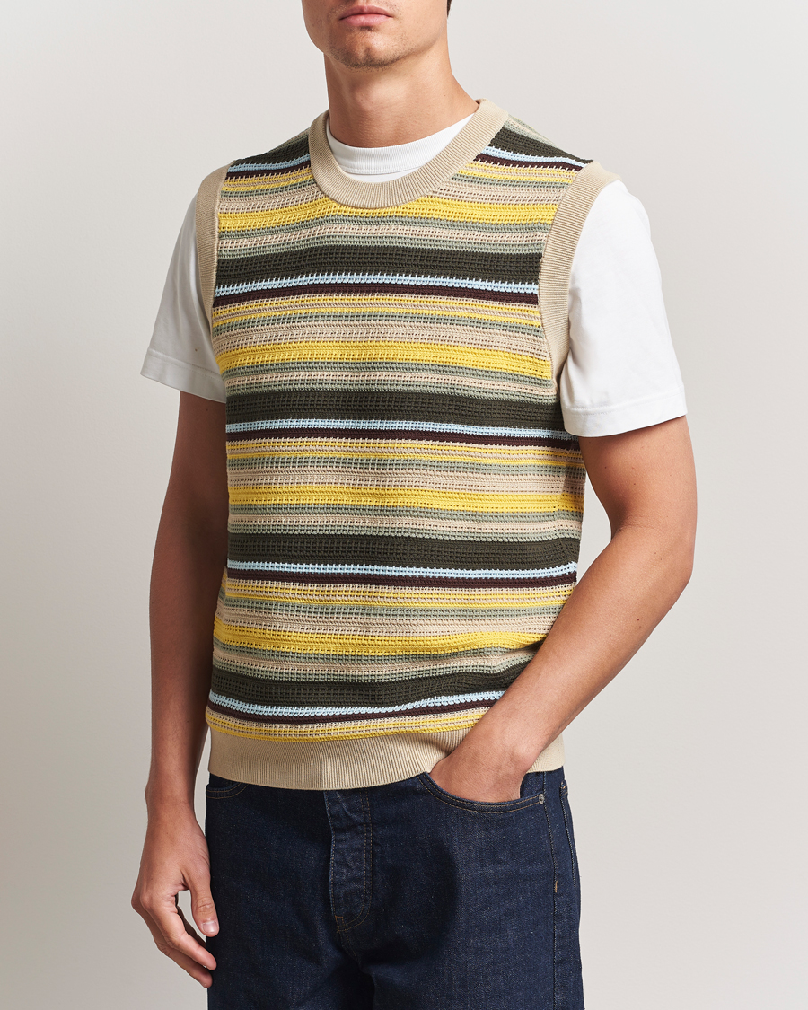 Mies | Puserot | NN07 | Huxley Knitted Striped Vest Multi