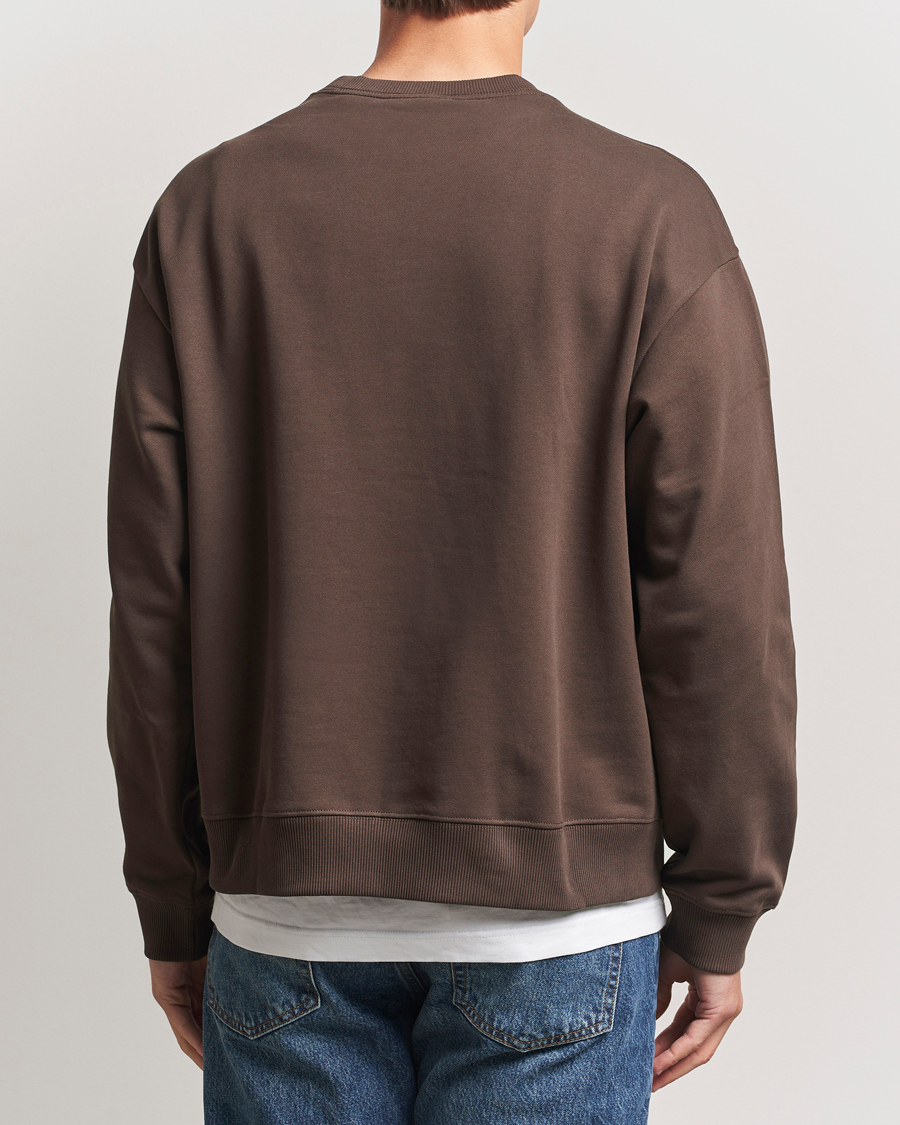 Mies | Puserot | NN07 | David Rope Logo Crew Neck Sweatshirt Coffee