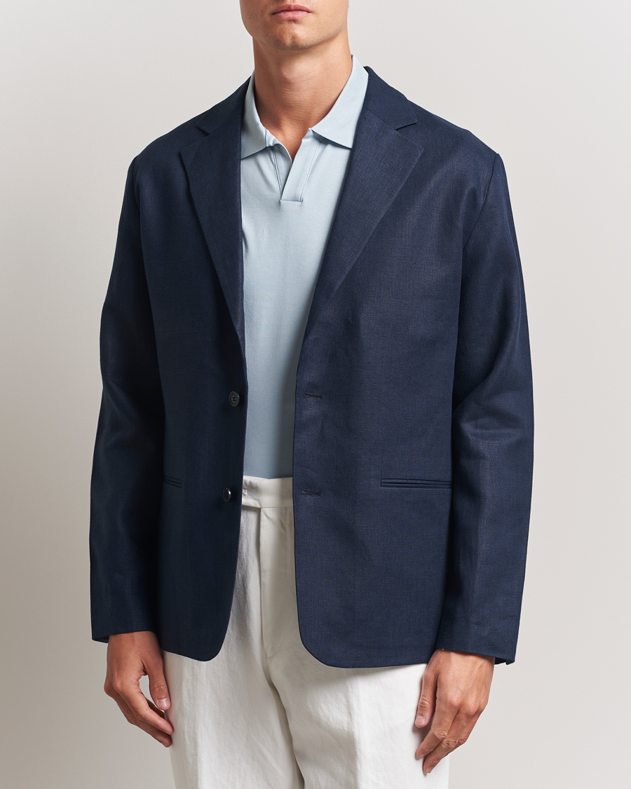 Mies | Pikkutakit | NN07 | Timo Linen Blazer Navy Blue