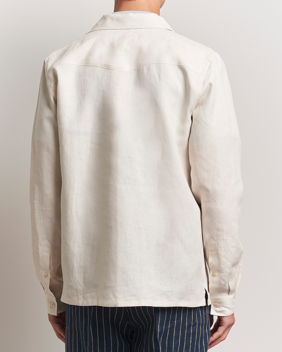 Mies | Kauluspaidat | NN07 | Pax Linen Western Shirt Ivory