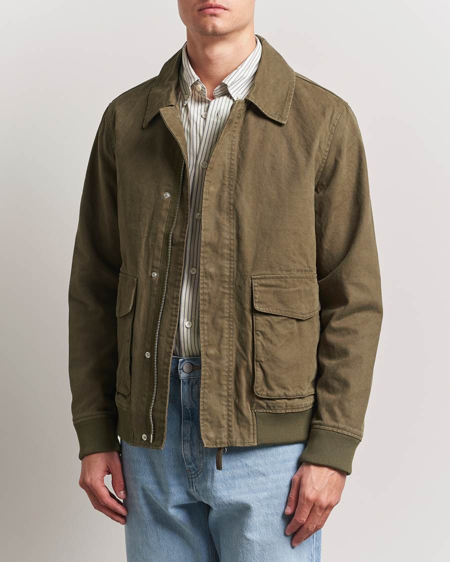 Mies | Takit | A Day's March | Bader Cotton Flight Jacket Olive