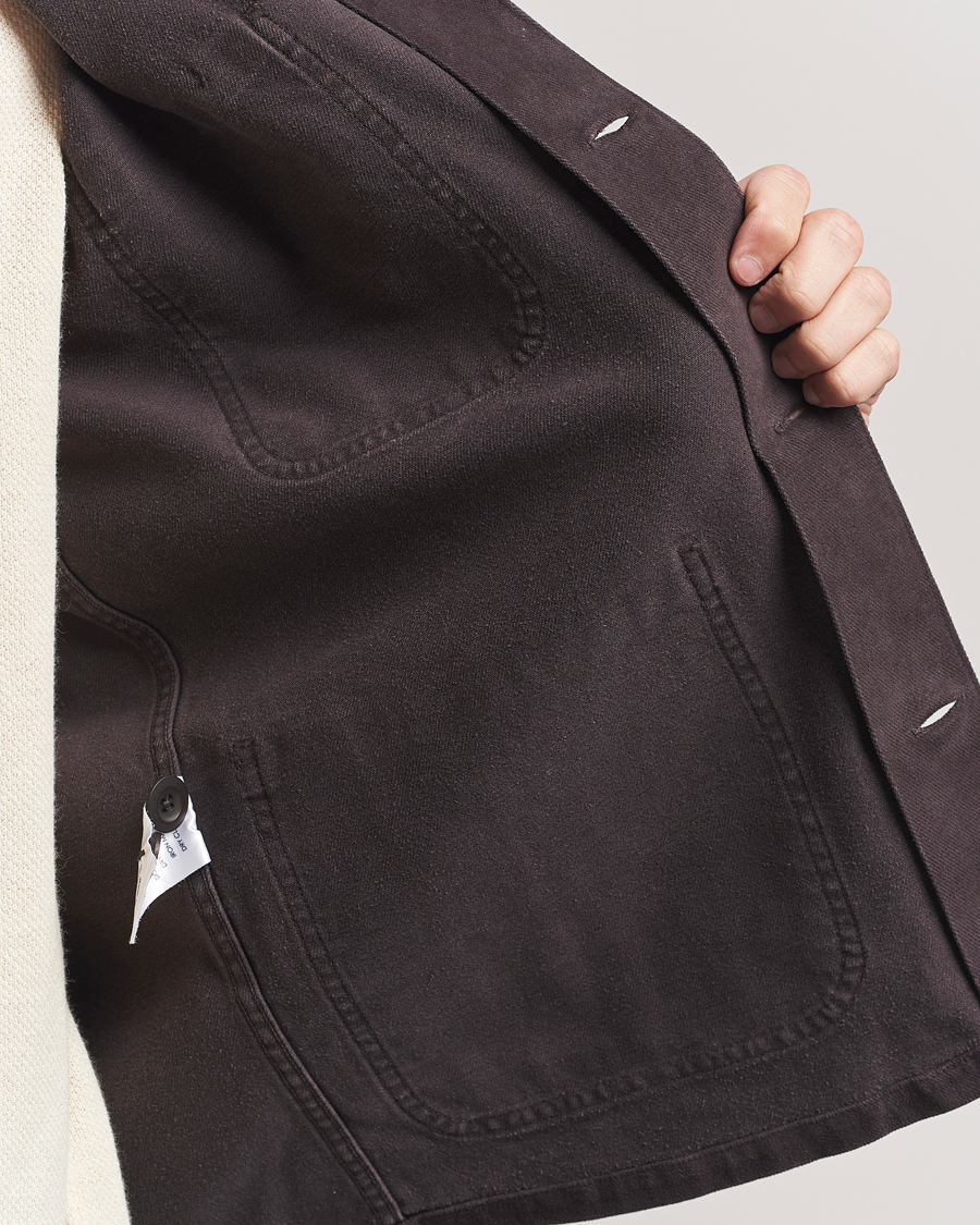 Mies | Takit | A Day's March | Algot Lyocell Overshirt Chocolate