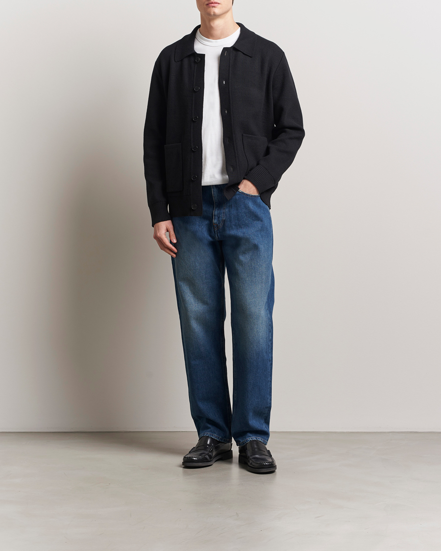 Mies | Farkut | A Day's March | Denim Nr3 Straight Fit Worn Mid Blue