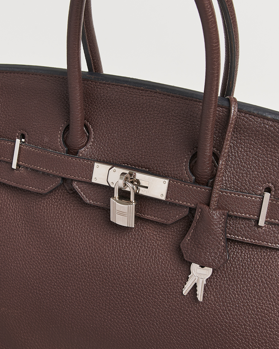 Mies | Hermès Pre-Owned Birkin 35 Taurillon Clémence Ebène | Hermès Pre-Owned | Birkin 35 Taurillon Clémence Ebène