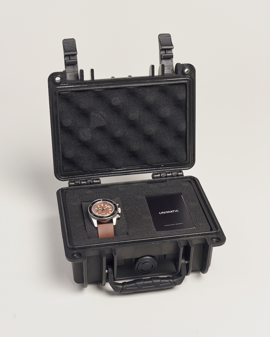 Mies | UNIMATIC U3 Heritage Chronograph Diver Dark Brown | UNIMATIC | U3 Heritage Chronograph Diver Dark Brown
