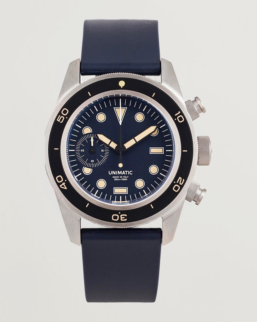 Mies | UNIMATIC U3 Heritage Chronograph Diver Blue | UNIMATIC | U3 Heritage Chronograph Diver Blue