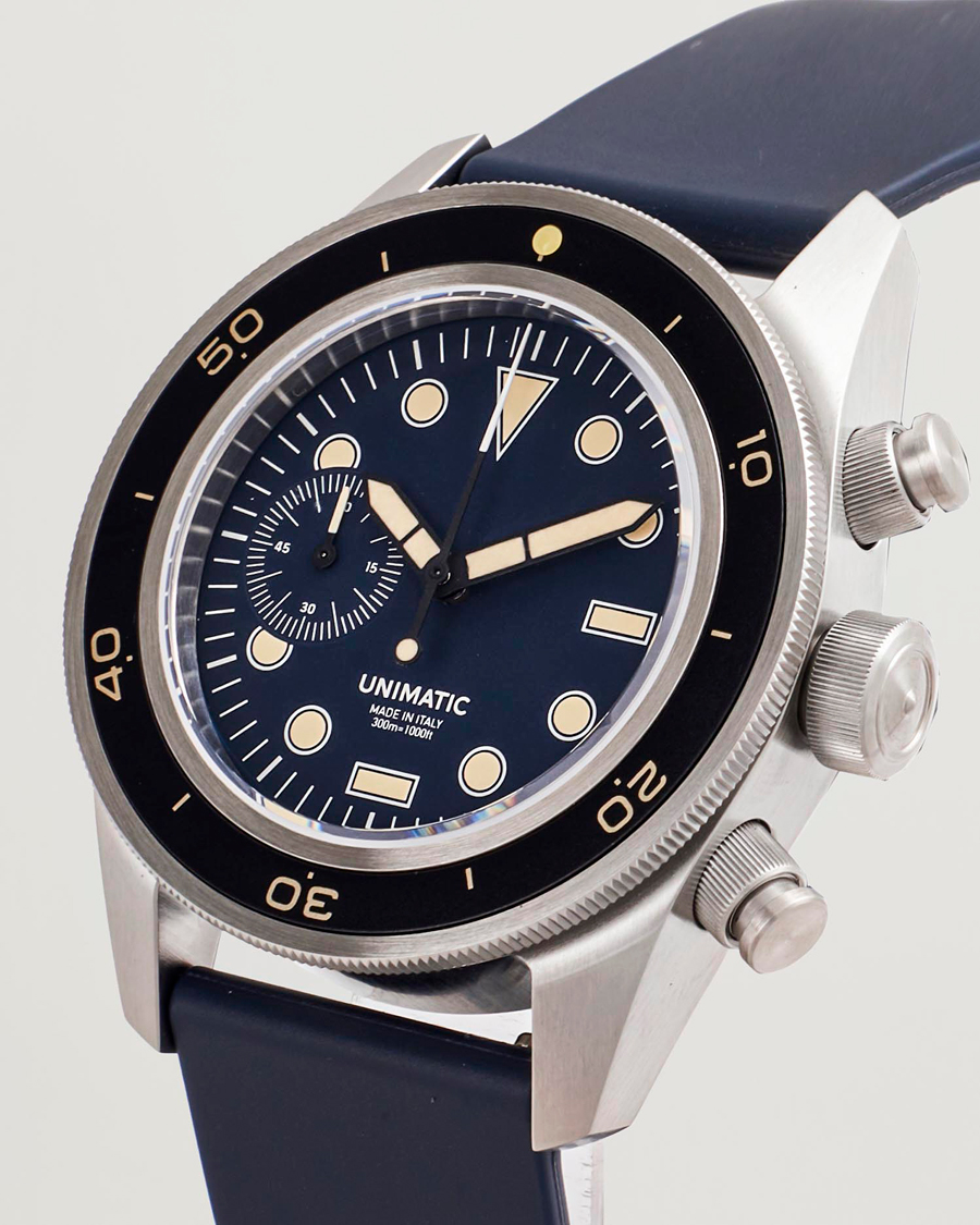 Mies | UNIMATIC U3 Heritage Chronograph Diver Blue | UNIMATIC | U3 Heritage Chronograph Diver Blue