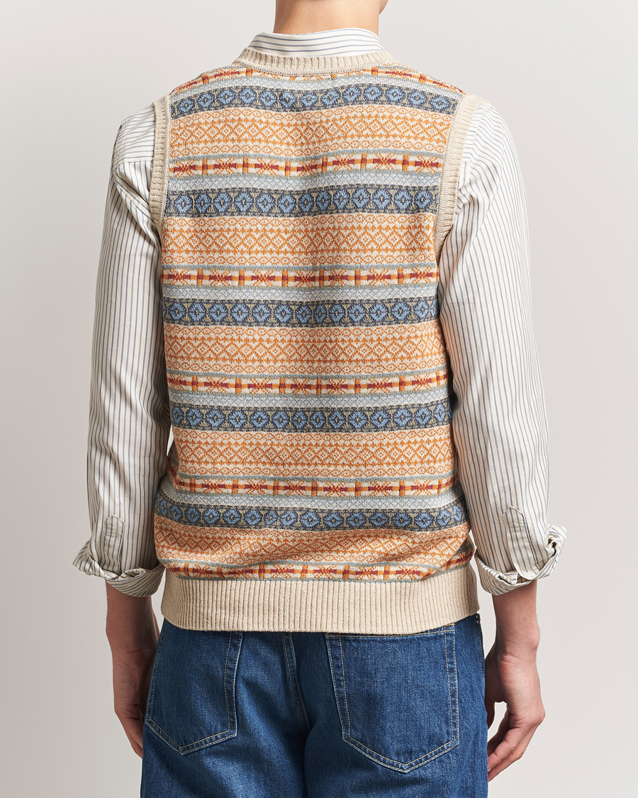 Mies | Puserot | BEAMS PLUS | Fairisle Vest Beige