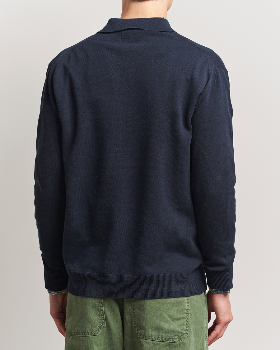 Mies | Puserot | BEAMS PLUS | Long Sleeve 12G Knit Polo Navy