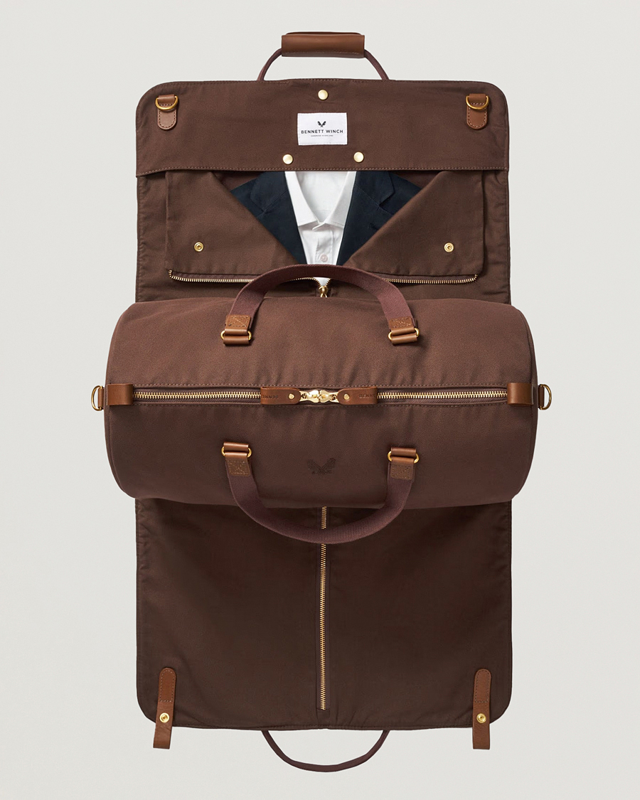 Mies | Laukut | Bennett Winch | Canvas Suit Carrier Holdall Chocolate