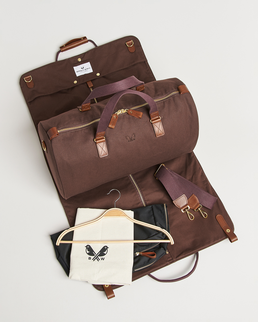 Mies | Laukut | Bennett Winch | Canvas Suit Carrier Holdall Chocolate