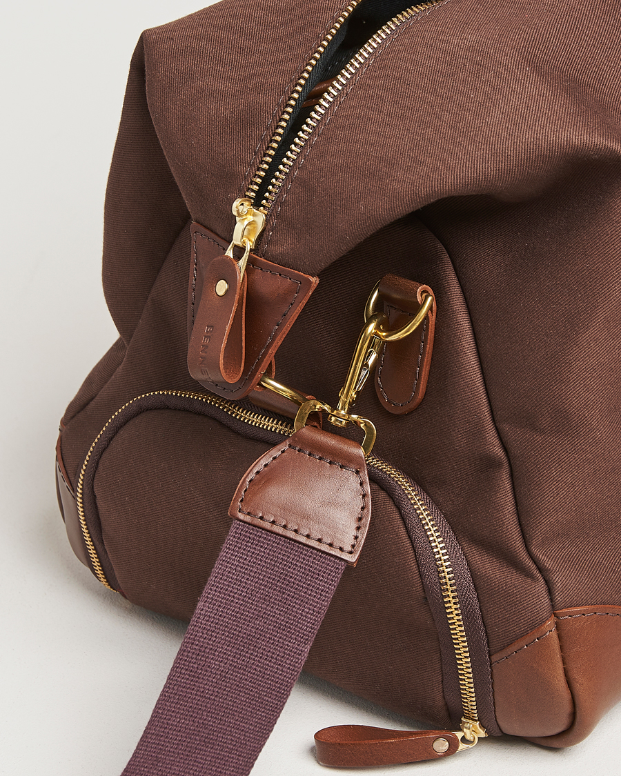 Mies | Laukut | Bennett Winch | Canvas Weekender Black Chocolate