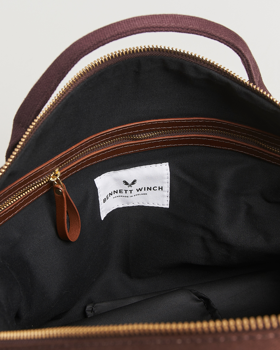 Mies | Laukut | Bennett Winch | Canvas Weekender Black Chocolate