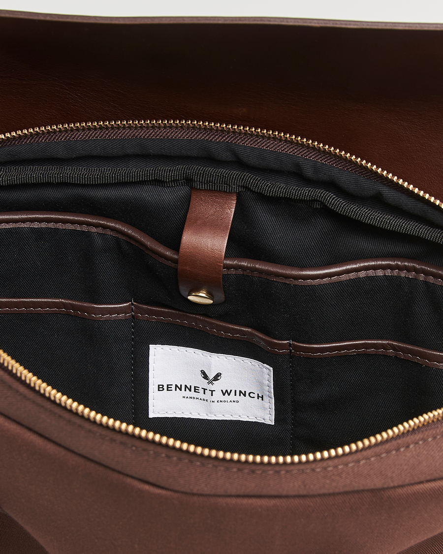 Mies | Laukut | Bennett Winch | Canvas Briefcase Chocolate