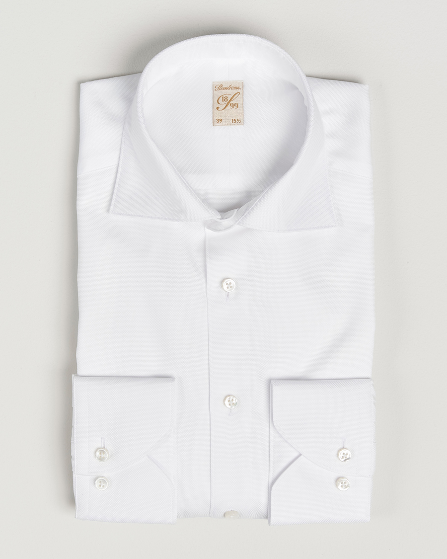 Mies | Kauluspaidat | Stenströms | 1899 Cotton Royal Oxford Shirt White