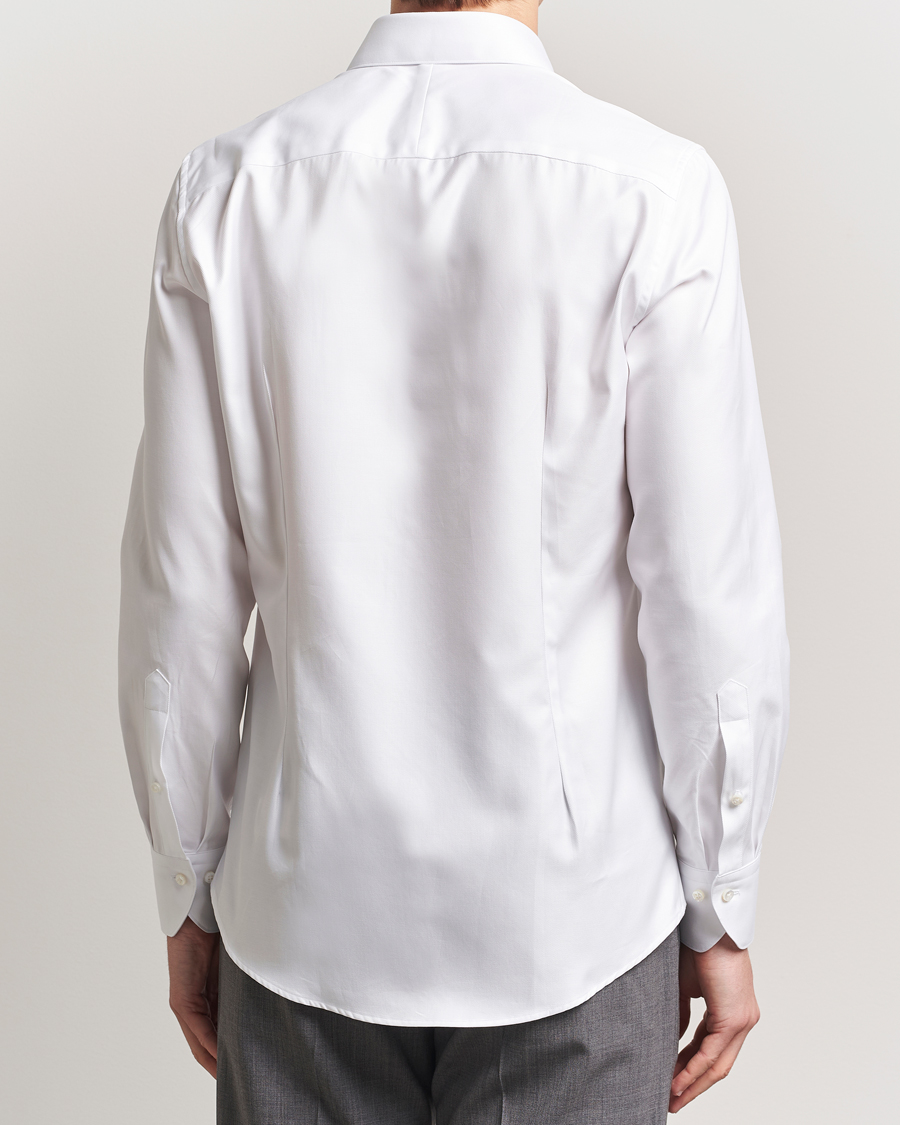 Mies | Kauluspaidat | Stenströms | 1899 Slim Cotton Twill Shirt White