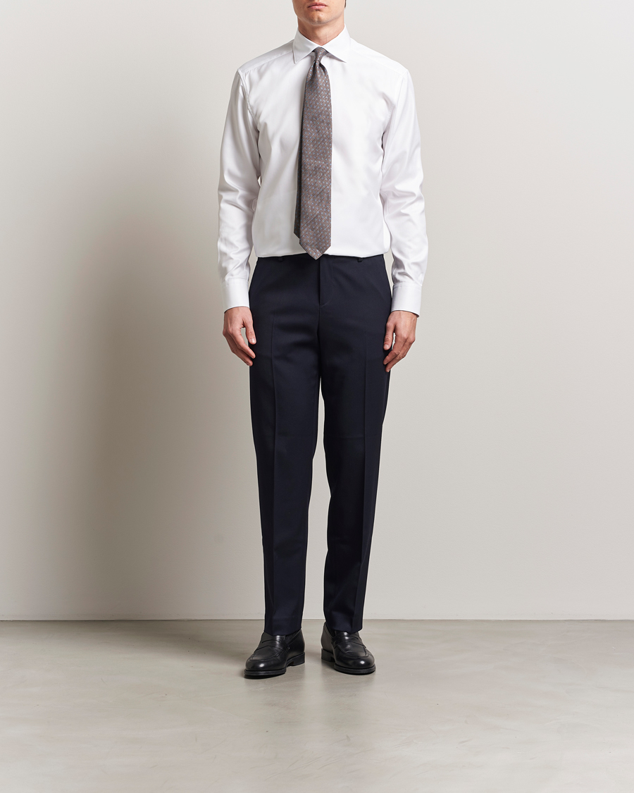 Mies | Kauluspaidat | Stenströms | 1899 Cotton Twill Shirt White