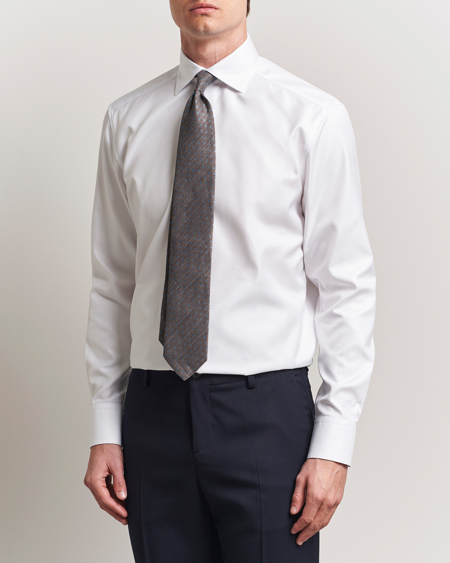 Mies | Kauluspaidat | Stenströms | 1899 Cotton Twill Shirt White