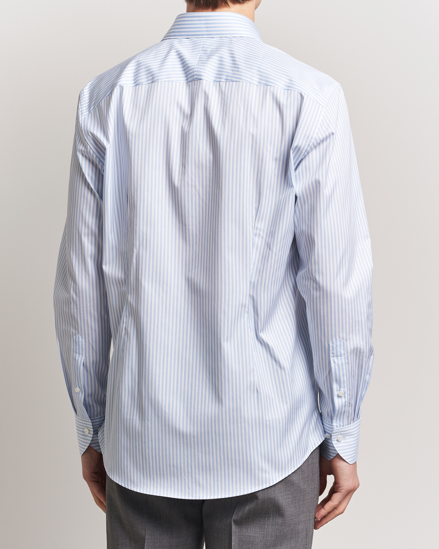 Mies | Kauluspaidat | Stenströms | 1899 Striped Cotton Twill Shirt Blue/White