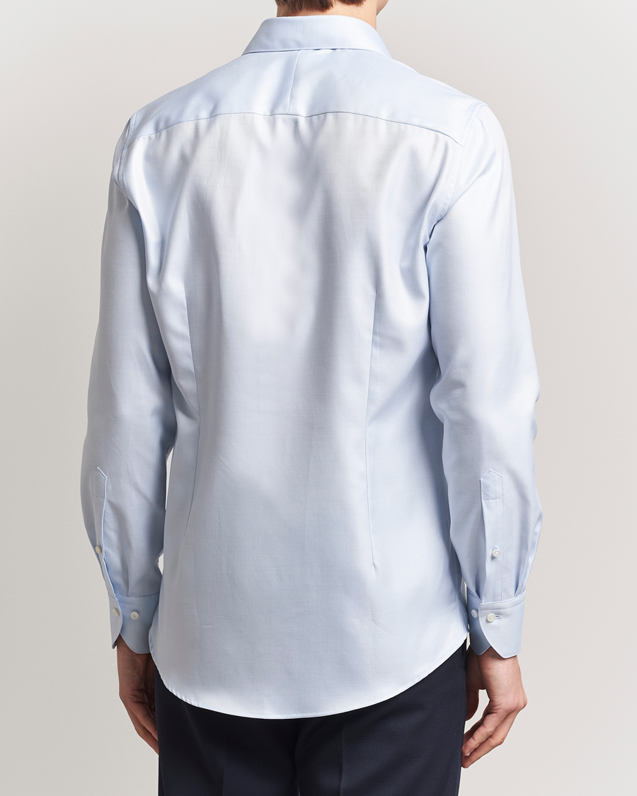 Mies | Kauluspaidat | Stenströms | 1899 Slim Cotton Twill Shirt Light Blue