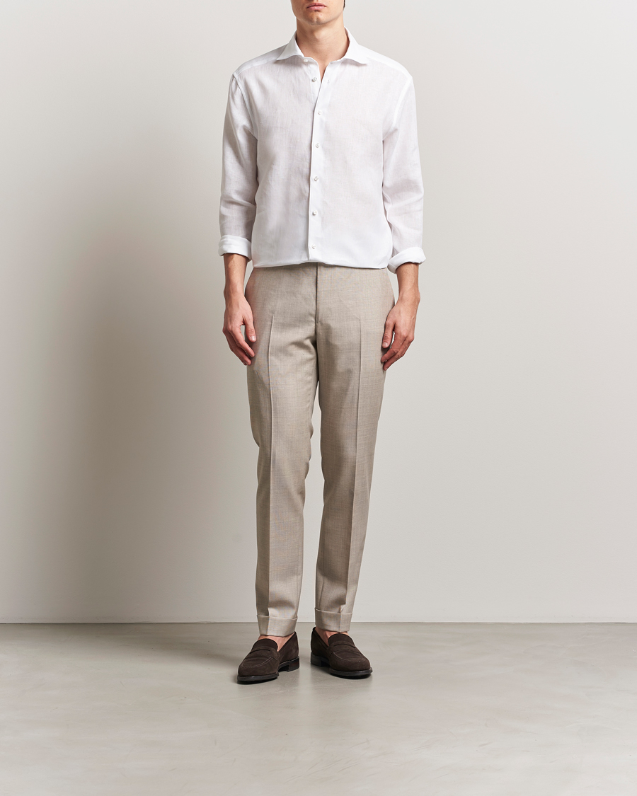 Mies | Kauluspaidat | Stenströms | 1899 Linen Shirt White