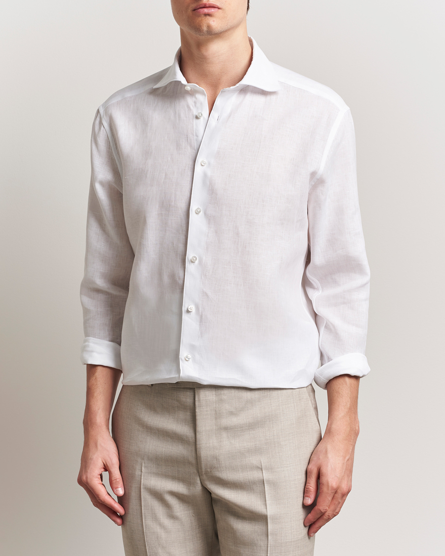 Mies | Kauluspaidat | Stenströms | 1899 Linen Shirt White