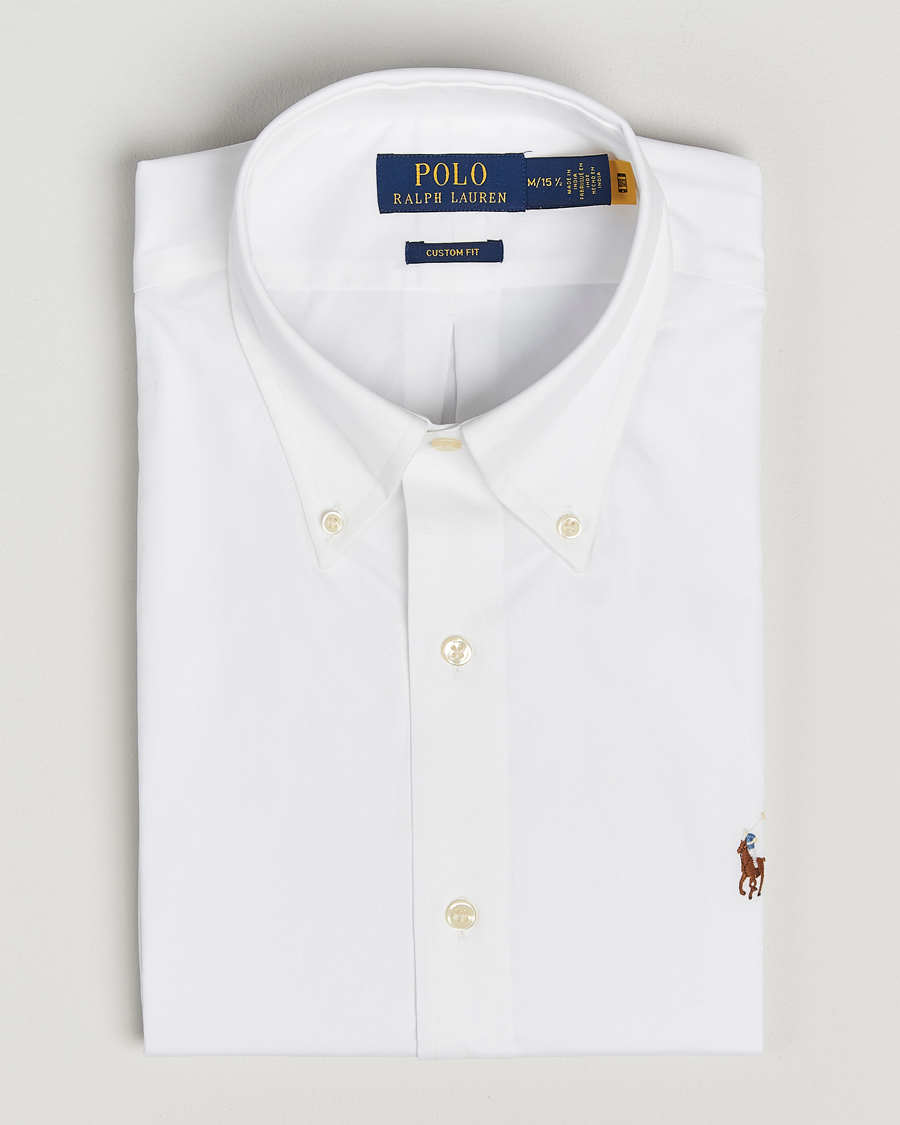 Mies | Kauluspaidat | Polo Ralph Lauren | Custom Fit Oxford Dress Shirt White