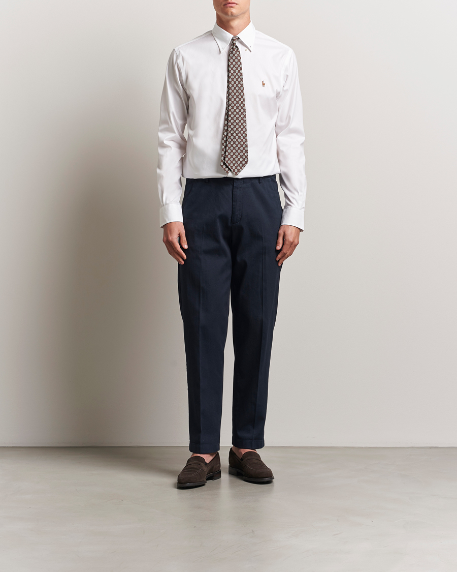 Mies | Kauluspaidat | Polo Ralph Lauren | Custom Fit Oxford Dress Shirt White