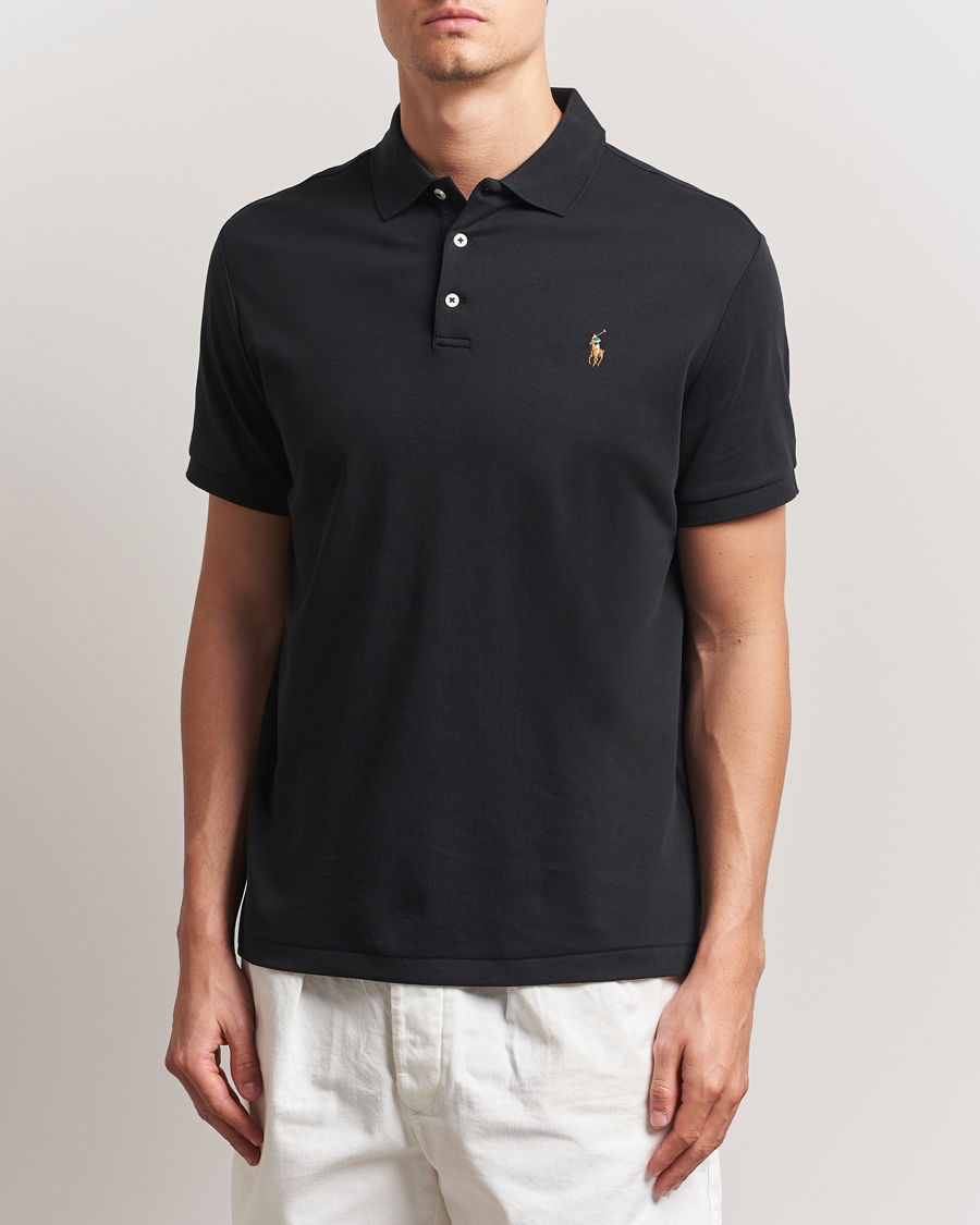 Mies | Pikeet | Polo Ralph Lauren | Custom Slim Fit Cotton Polo Polo Black