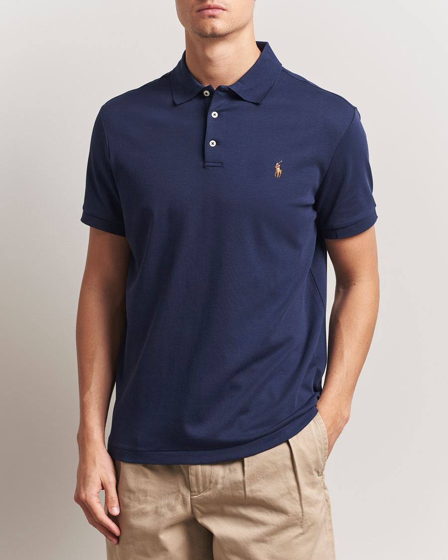 Mies | Pikeet | Polo Ralph Lauren | Custom Slim Fit Cotton Polo Refined Navy