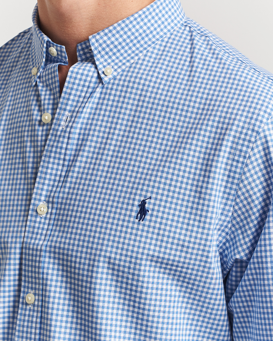 Mies | Kauluspaidat | Polo Ralph Lauren | Slim Fit Poplin Shirt Blue/Check