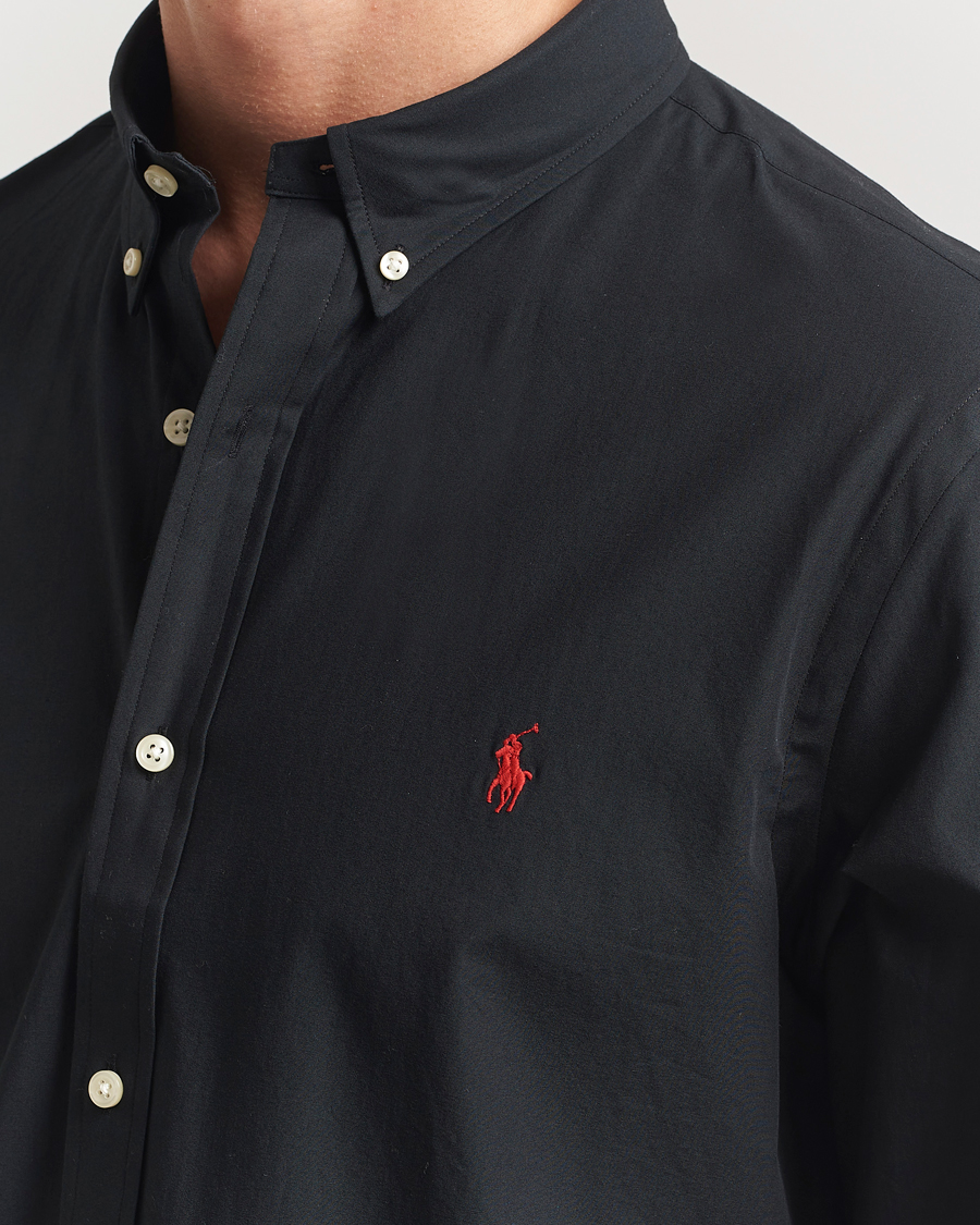Mies | Kauluspaidat | Polo Ralph Lauren | Slim Fit Poplin Shirt Polo Black