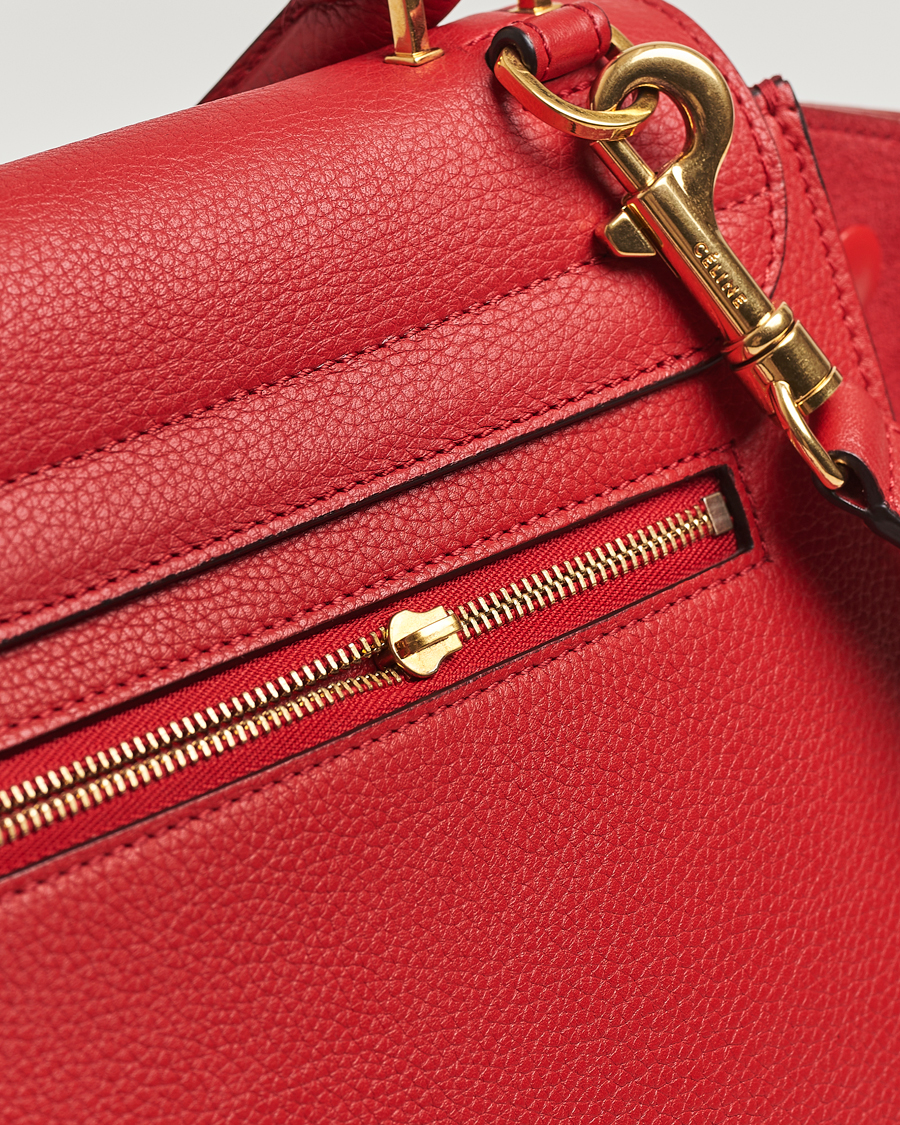 Mies | Celine Pre-Owned Trapeze Leather Suede Handbag Red Medium | Celine Pre-Owned | Trapeze Leather Suede Handbag Red Medium