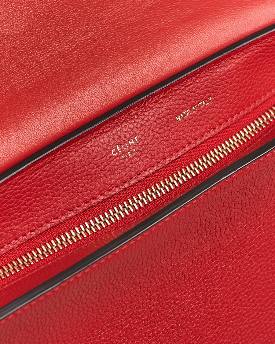 Mies | Celine Pre-Owned Trapeze Leather Suede Handbag Red Medium | Celine Pre-Owned | Trapeze Leather Suede Handbag Red Medium