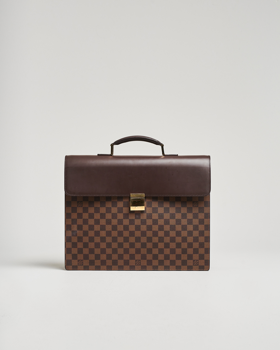 Mies | Louis Vuitton Pre-Owned Altona GM Briefcase Damier Ebene | Louis Vuitton Pre-Owned | Altona GM Briefcase Damier Ebene